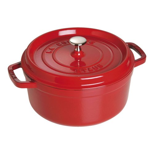 Staub öntöttvas edény - Cherry - kerek - 24 cm - 3.70 l