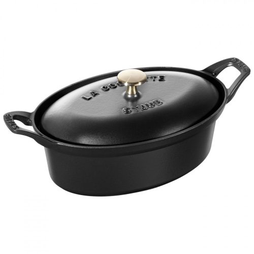 Staub La Coquette| fekete | ovális 23 cm