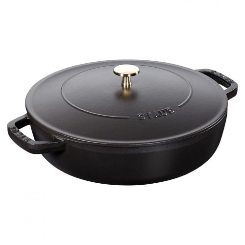 Staub serpenyő Chistera| kerek | fekete 24 cm | 2,4l