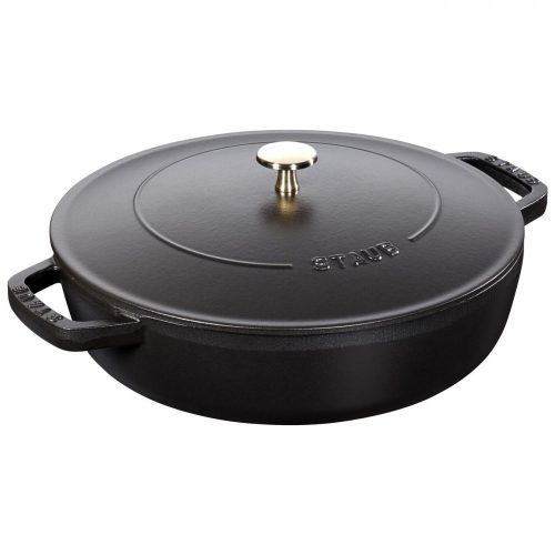 Staub serpenyő Chistera| kerek | fekete 28 cm