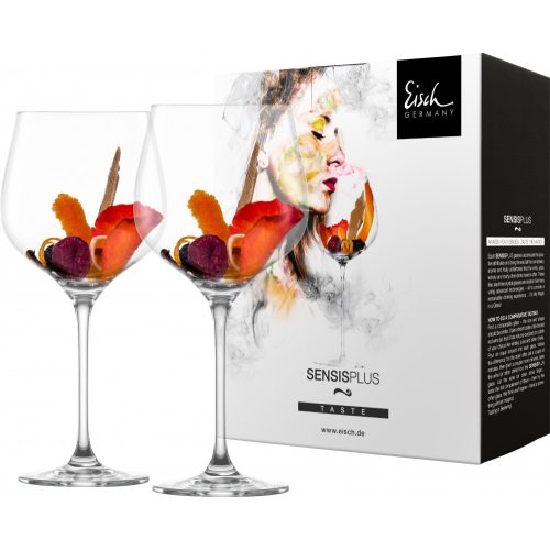 Eisch SUPERIOR SENSISPLUS 2 db Grand burgundy pohár díszdobozban 6,8dl 235 mm