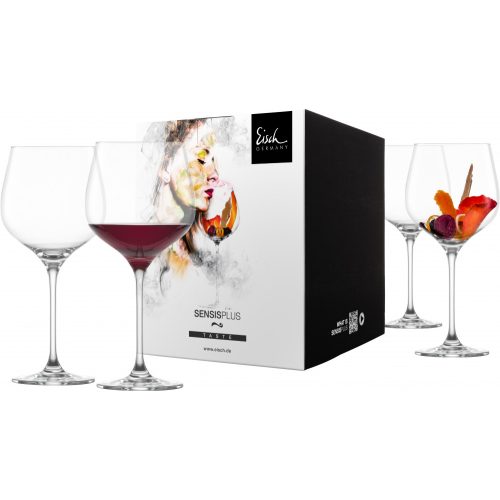 Eisch SUPERIOR SENSISPLUS 4 db Grand burgundy pohár díszdobozban 6,8dl 235 mm