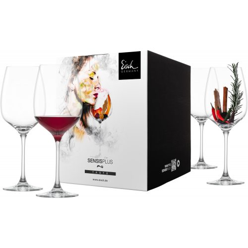 Eisch SUPERIOR SENSISPLUS 4 db Bordeaux pohár díszdobozban 7,1dl 254 mm