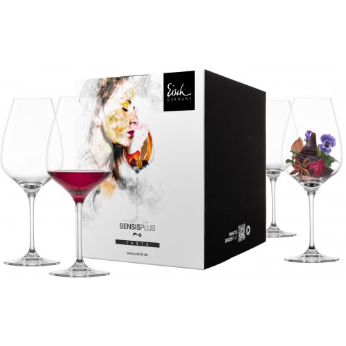 Eisch SUPERIOR SENSISPLUS 4 db Petite Sirah pohár díszdobozban 6dl 243 mm