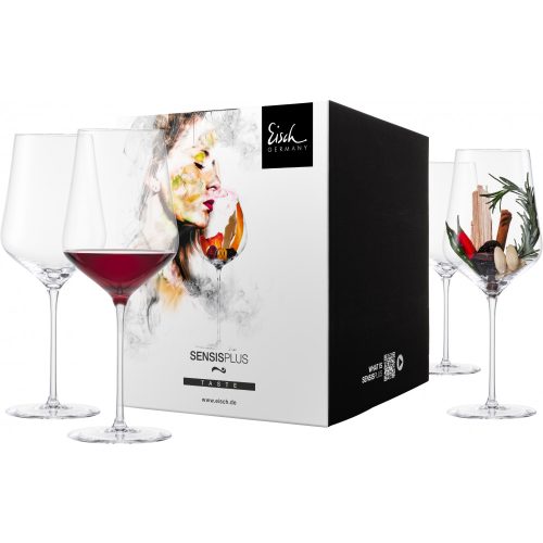 Eisch SKY SENSISPLUS 4 db Bordeaux pohár díszdobozban 6,2dl 253 mm