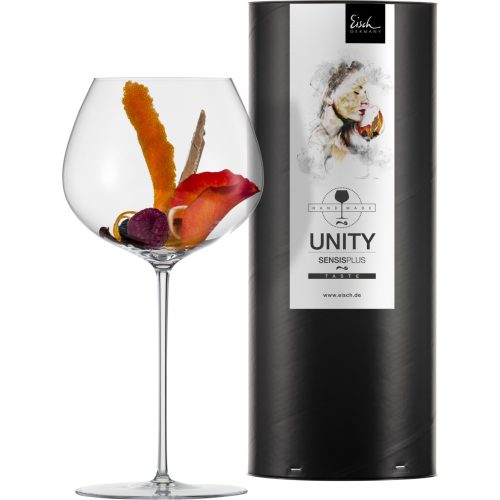 Eisch UNITY SENSISPLUS Burgundy pohár 2 db díszhengerben 7,65dl 240 mm