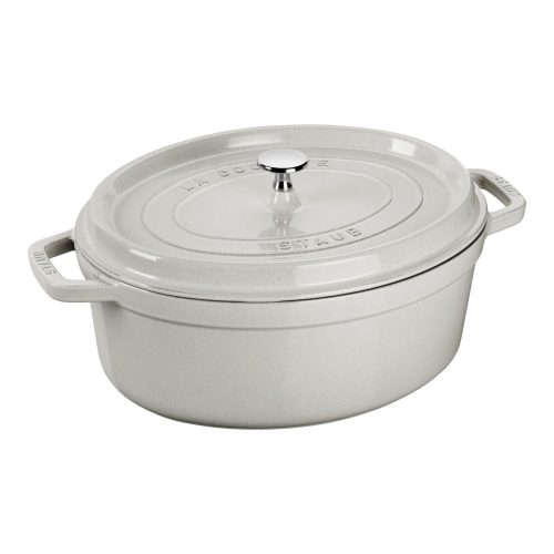 Staub öntöttvas edény - sötétkék - ovális 31 cm - 5,5l