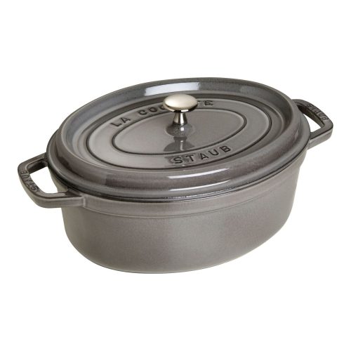 Staub öntöttvas edény | szürke | ovális 29 cm | 4,2l