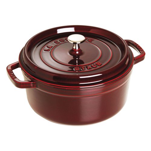 Staub öntöttvas edény- fekete - kerek 26 cm - 5,25l