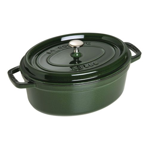 Staub öntöttvas edény - sötétkék - ovális 31 cm - 5,5l