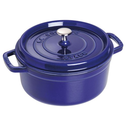 Staub öntöttvas edény- fekete - kerek 26 cm - 5,25l