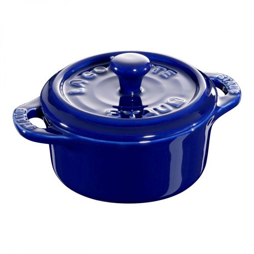 Staub kerámia mini edény10 cm, 0,2 l sötétkék