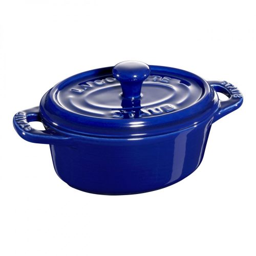 Staub kerámia Mini Cocotte | 10cm | 0.20l | sötétkék | ovális