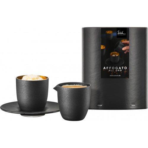 Eisch COSMO GOLD Affogato al oro kávéscsésze kiöntővel díszhengerben 1dl 65 mm