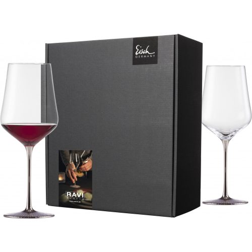 Eisch RAVI PLATINUM 2 db Bordeaux pohár díszdobozban  6,2dl 253 mm