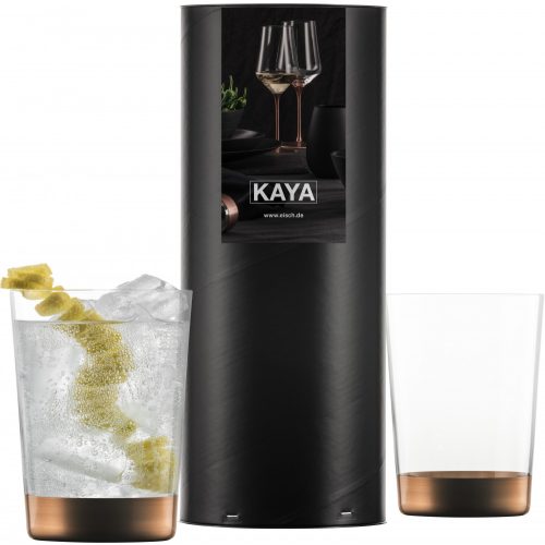 Eisch KAYA 2 db pohár díszhengerben 5,5dl 122 mm