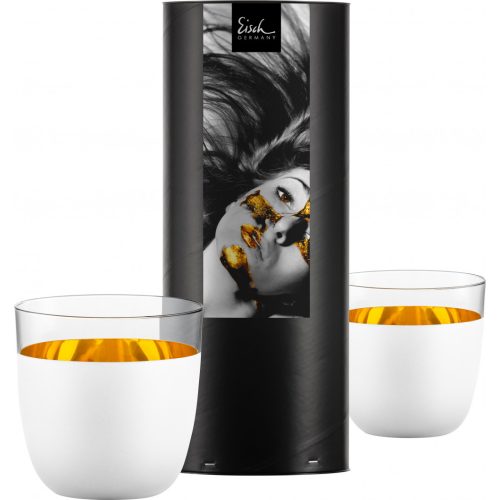 Eisch Cosmo pure white pohár 2 db díszhengerben